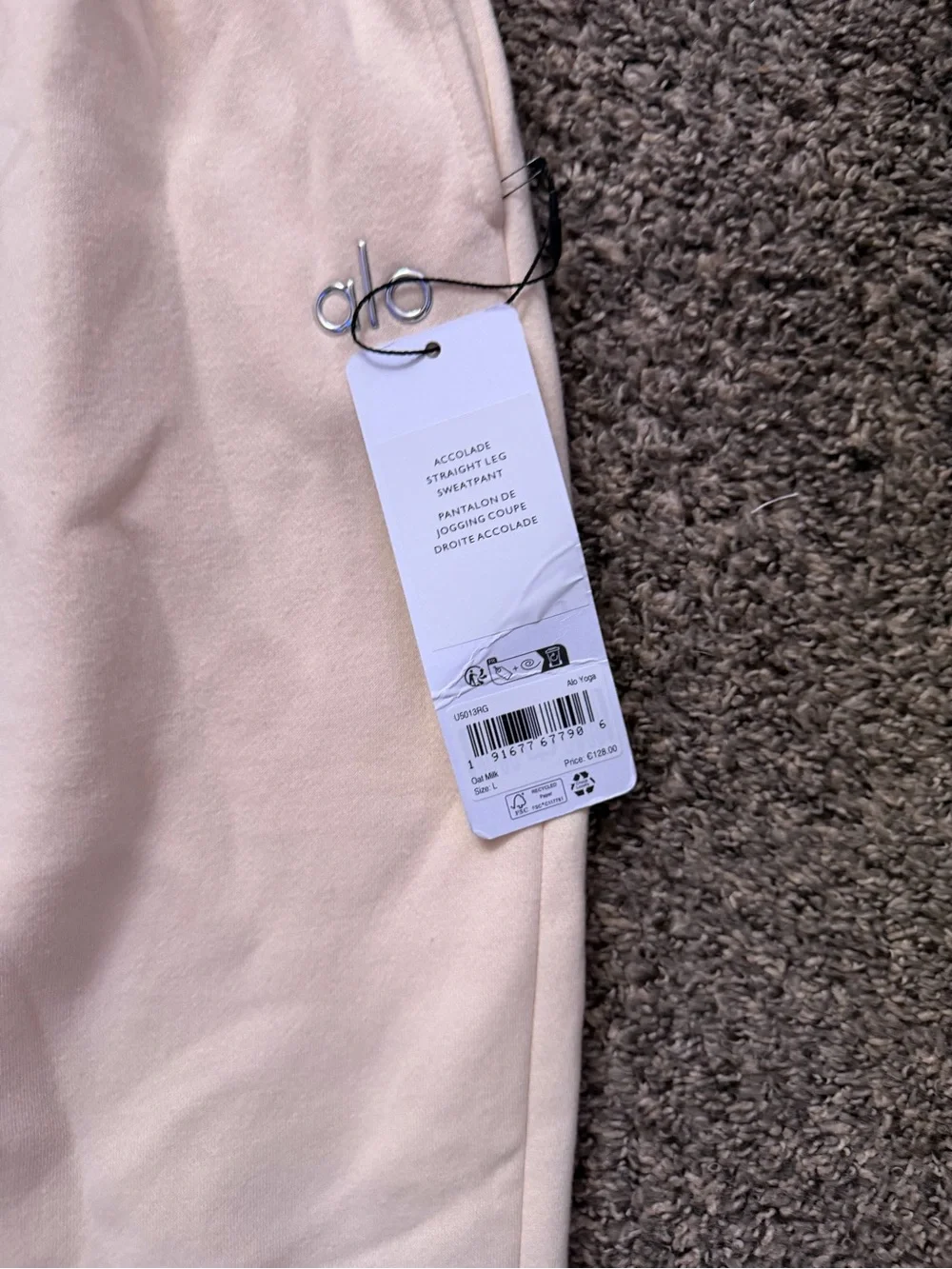 Alo nwt women’s large Drawstring Sweatpants